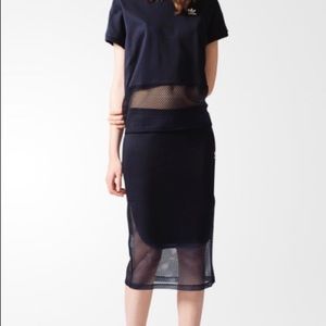 Adidas Originals Osaka Midi Mesh Skirt Sz L